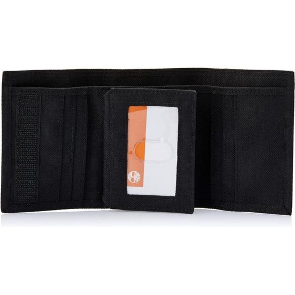 Men's Trifold Nylon Wallet, Black - Picture 6 of 6